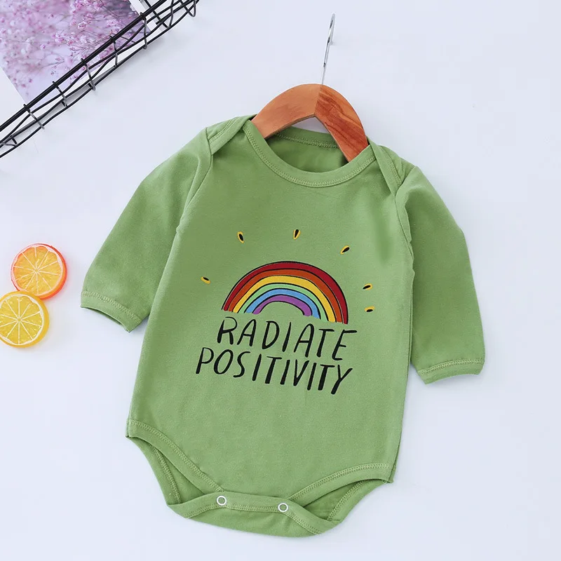 0-24M New Baby Boys Girls Jumpsuit Newborn Romper Long Sleeve Lovely Print One-piece Cotton Infant Clothes