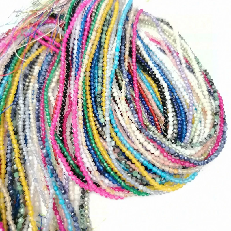 12mm 20mm bunte flache natürliche runde Lava Perlen Vulkan gestein lose Spacer Perlen Schmuck Ohrringe Halskette machen DIY Armband – Detail 1