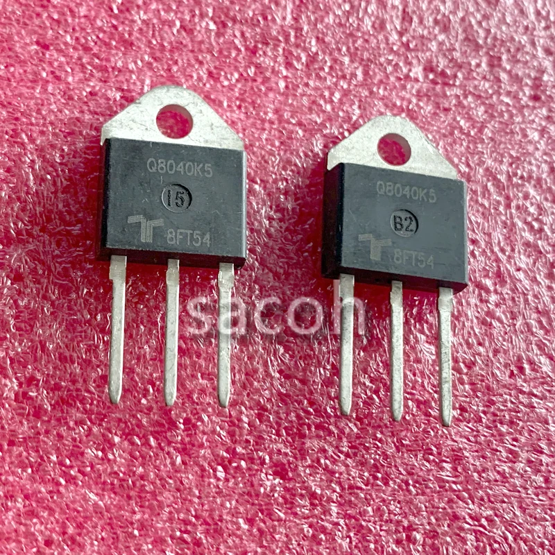 

Refurbished Original 5Pcs/Lot Q8040K5 OR Q8040K7 OR Q8040K9 OR QK040K7 OR Q6040K7 OR Q4040K7 Q2040K7 TO-218 40A 800V