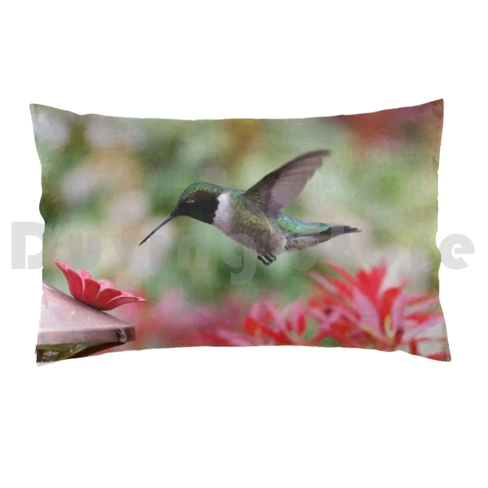 Pillow Case Living The Best Life.... 2465 Backtoschool Bestlife Hummingbird