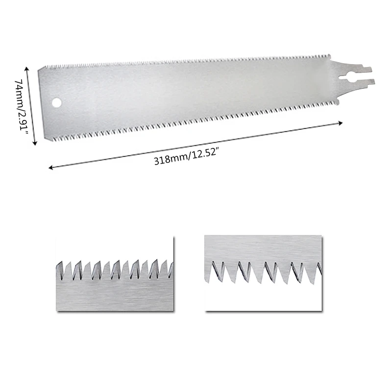 Replacement Hand Saw Blade SK5 Japanese Saw 3-edge Teeth 65 HRC Wood Cutter 157A