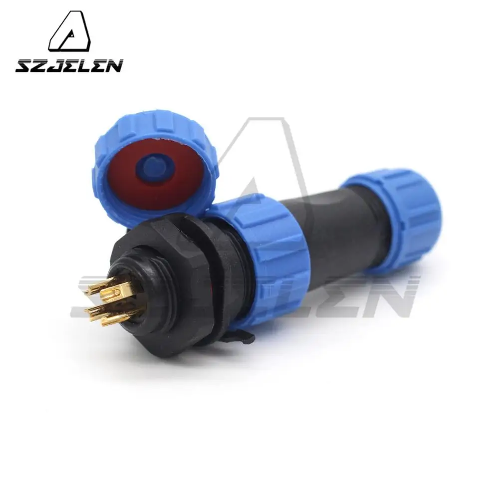 SP13 4 Pin Waterproof Connector Plug And Socket  Waterproof Connector, LED Power Wire Connector
