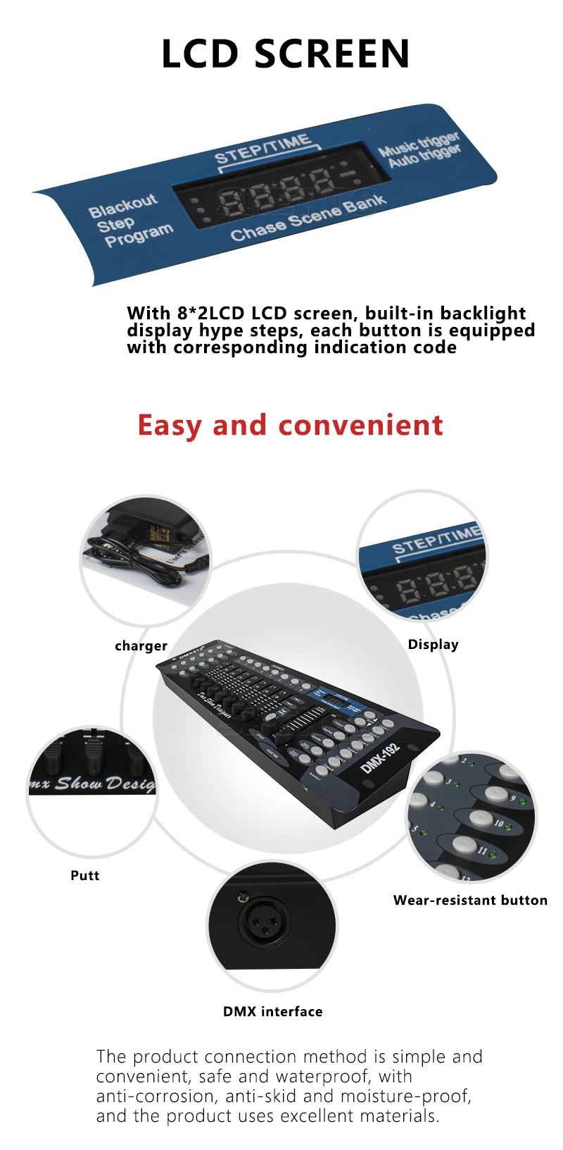 SHEHDS 1024 Controller/192 Konsole für Par Lighting Moving Head Licht International Standard DJ Disco Hochzeiten Konzerte – Detail 29