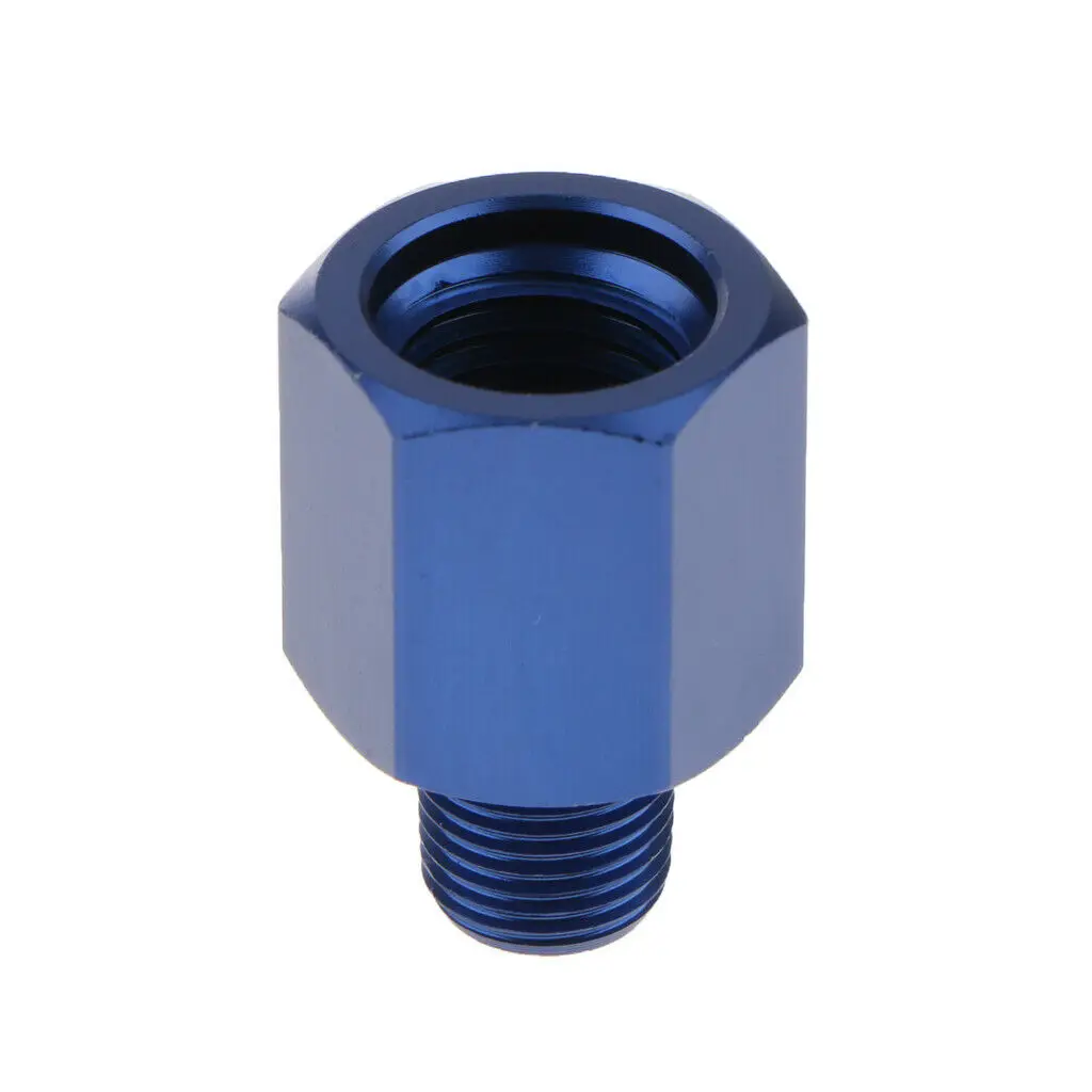 Vendas quentes azul de alumínio m12 a 1/8 npt padrão combustível pressão óleo medidor de pressão conector do adaptador