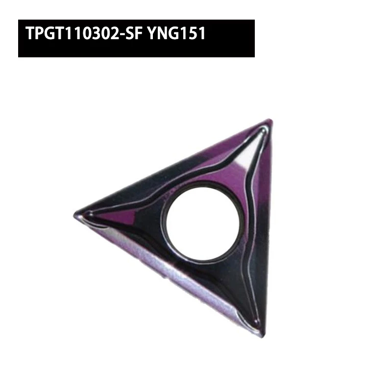 TPGT110308 TPGT Ban Đầu Biến Dạng 10 Chiếc TPGT110302 YNG151 TPGT110304 SF YNG151C Tiện Bằng Máy CNC Máy Cắt Dụng Cụ
