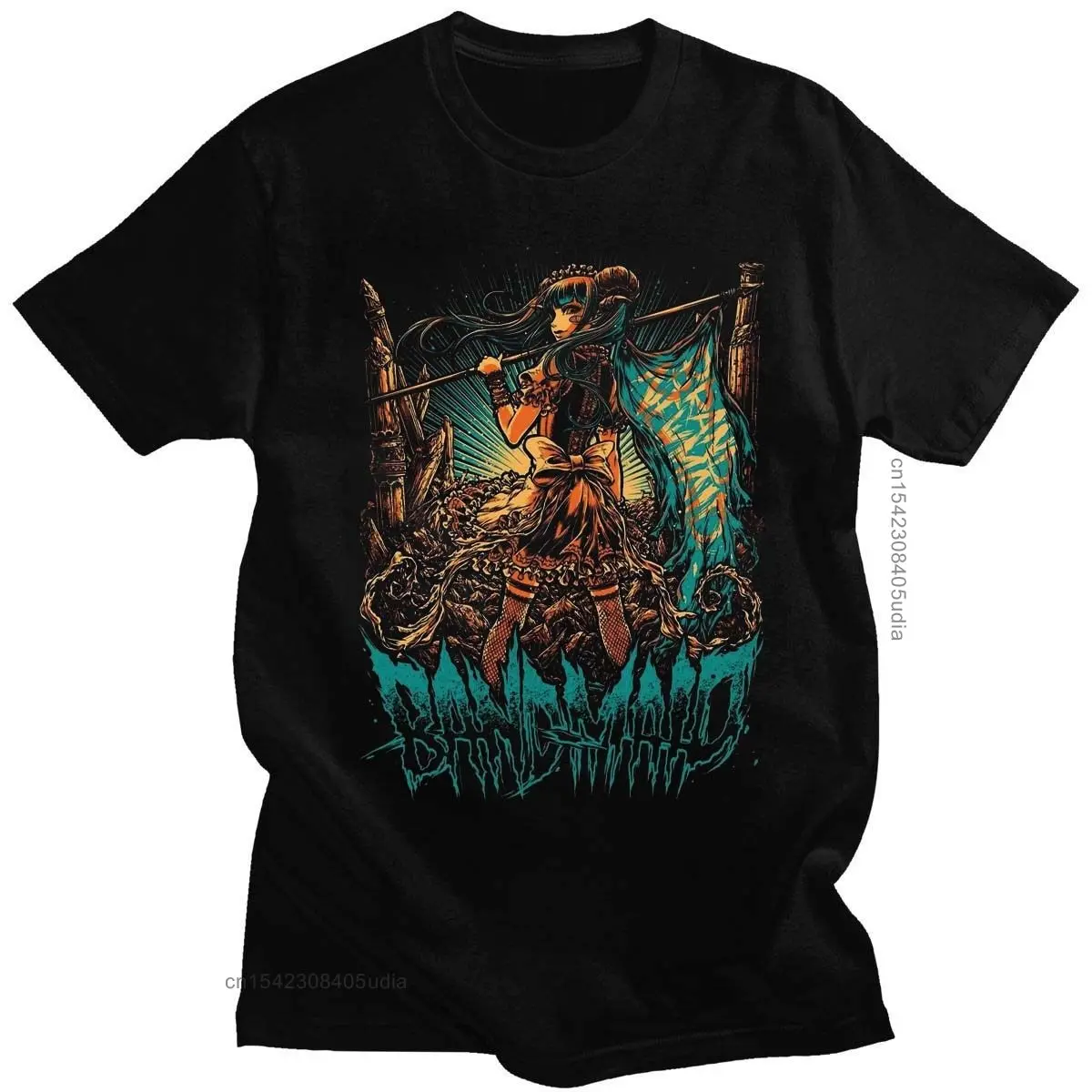 

Men Band Maid Poster Ver 2 Light Adults Tee Shirt for Men T Shirt Cotton Letter Sunlight Harajuku Spring New Designer