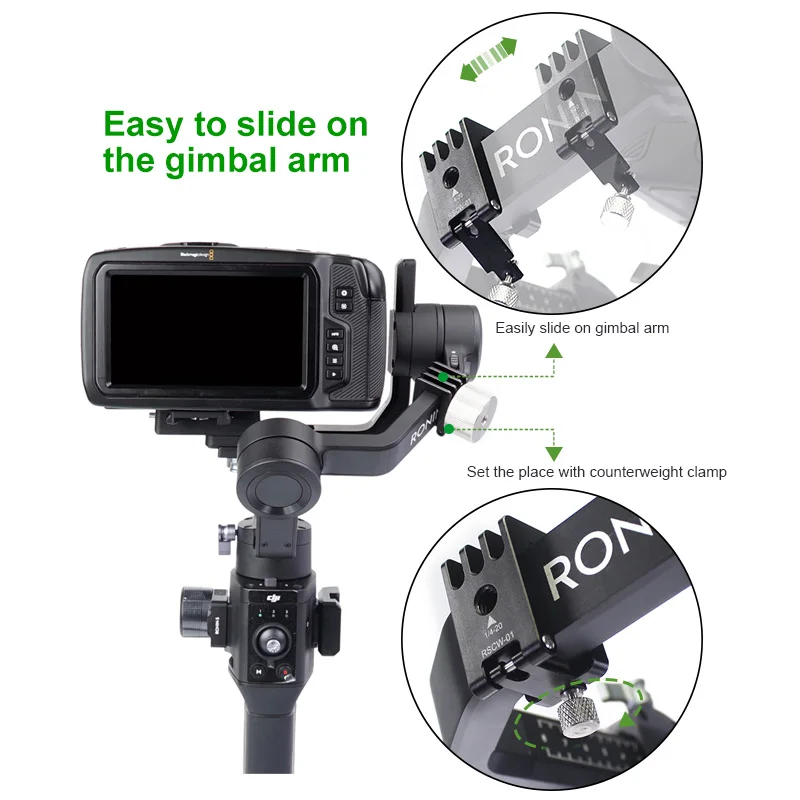 لانبارتي رونين S/SC ثقل مضاد لل DJI ، ZhiYUN رافعة 2 Gimbal اكسسوارات ل Blackmagic BMPCC 6K 4K