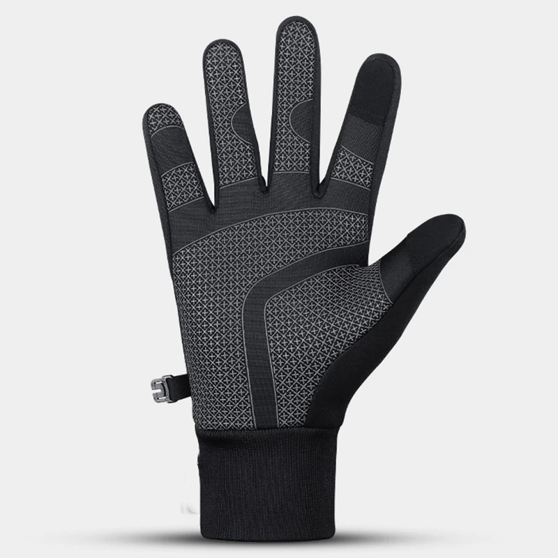 Winter Cycling Gloves Waterproof Thermal Gloves with Touch Screen Function Liner Windproof Anti-Slip Shock-Absorbing d88