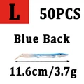 50 piezas azules talla L