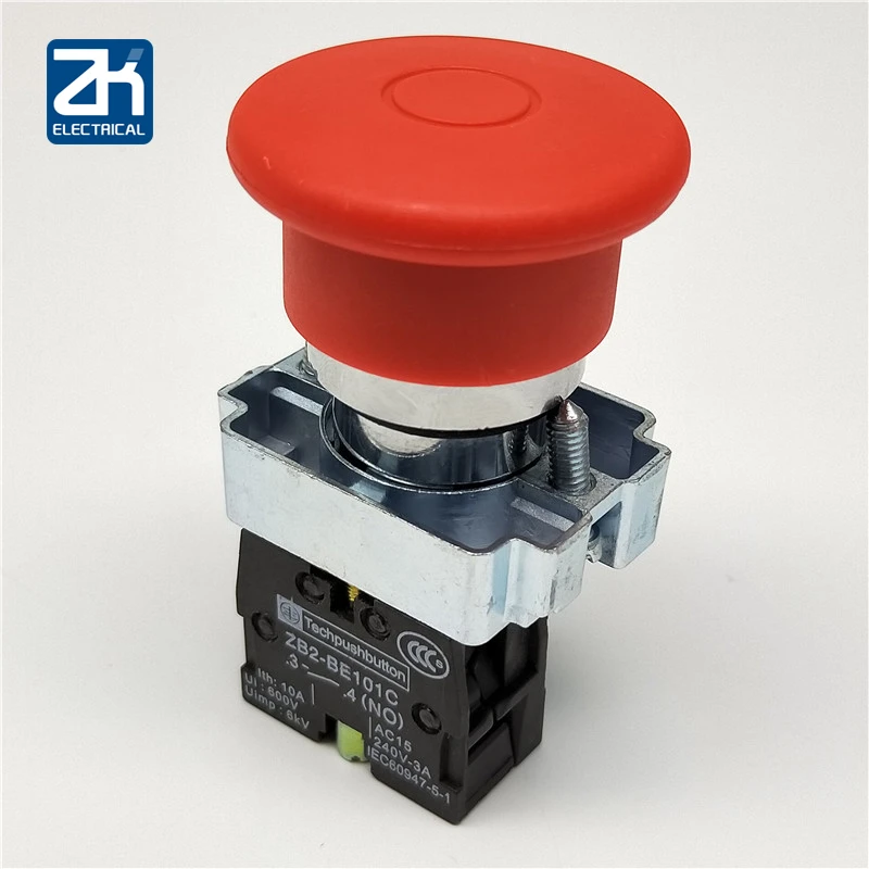

Since Lock 22 Round Aperture Xb2 -bt42c, Pull Out Reset Push Pull Type Mushroom Head Emergency Stop Button Switch 1NC