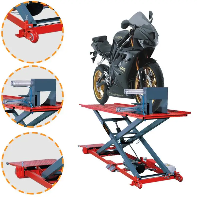 500Kg Hydraulic Motorcycle Lifting Platform Special Tools For Service Motorbike MAC02