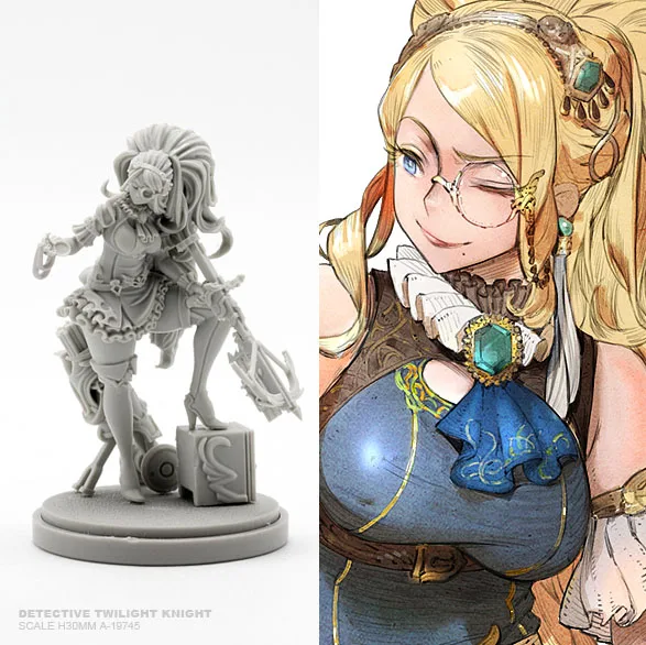 30mm Resin Kits Sexy goddess series Resin soldier self-assembled A-19745