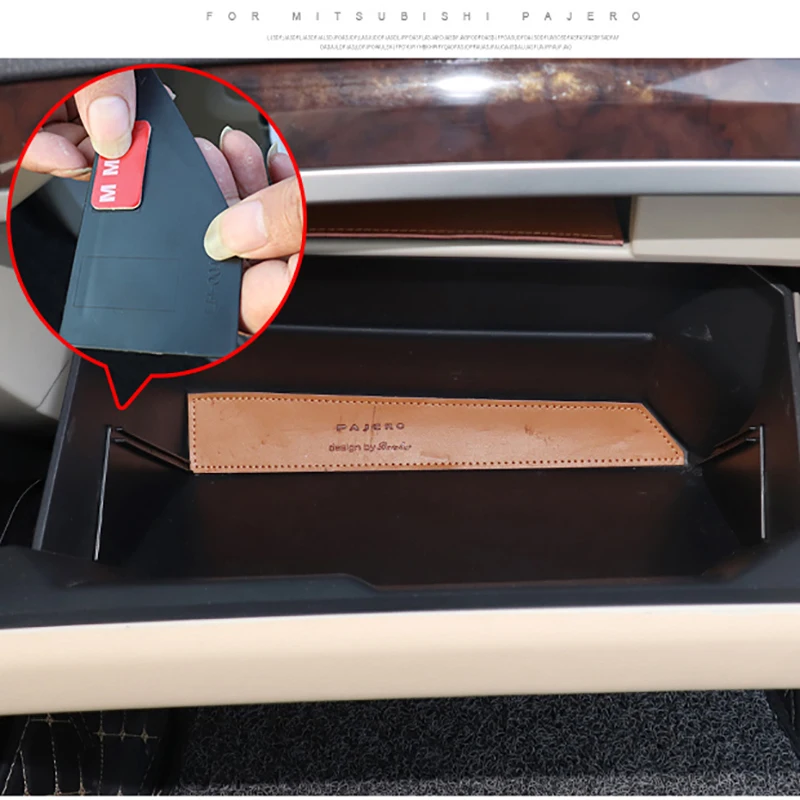 For Mitsubishi Pajero V97V93 Co-pilot storage box Accessories Interval Partition Box Refit Clapboard Interior Accessories