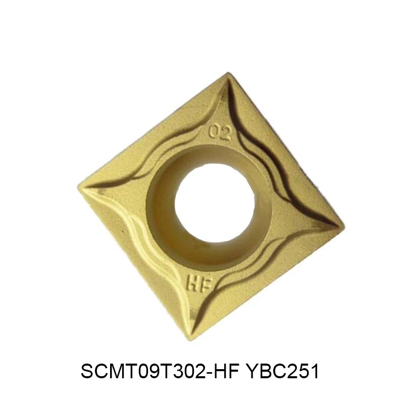 

Original SCMT 09T302 SCMT09T302-HF YBC251 Square R0.2 Angle CNC Turning Insert Special For Processing No. 45 Steel Parts