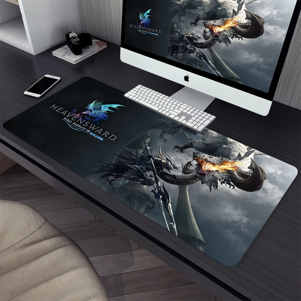 Final Fantasy XIV Online Large Gaming Mouse Pad Computer Mousepad PC Gamer Laptop Mouse Mat XXL Mausepad Keyboard Mat Desk Pad