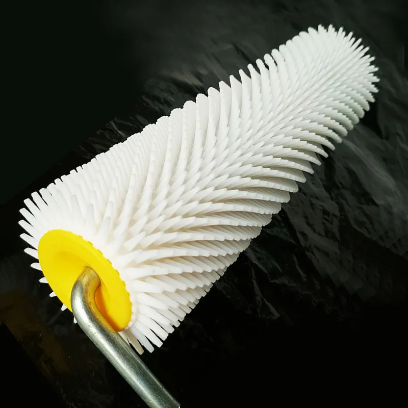 Rolo autonivelador de 7 polegadas, 9 polegadas, rolo com pico de 18cm, 23cm, ferramenta de pintura de piso epóxi, rolo de plástico