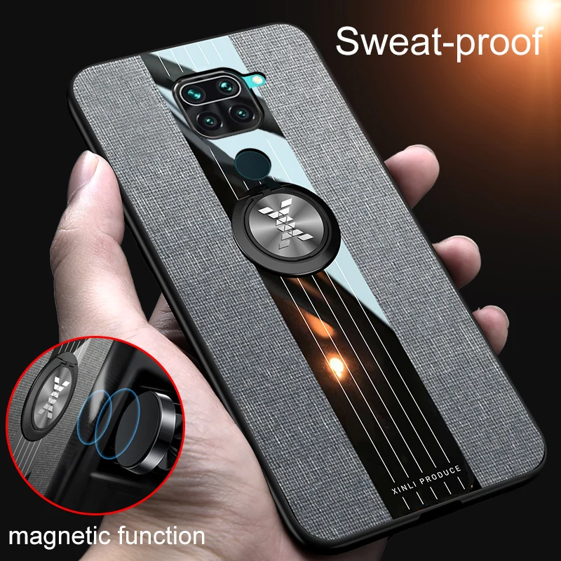 For Xiaomi Redmi Note 9 8T For Mi 10 Case Car Magnetic Stand Ring Back Cover For Redmi 10X Note 10 9S 8 7 K30 9T Pro 8A A3 Case