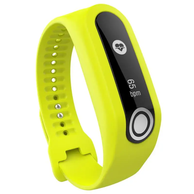 Fashion Vervangbare Polsband Beknopte En Vogue Effen Kleur Siliconen Band Voor Tomtom Touch Cardio Activiteit Tracker Dagelijkse Slijtage