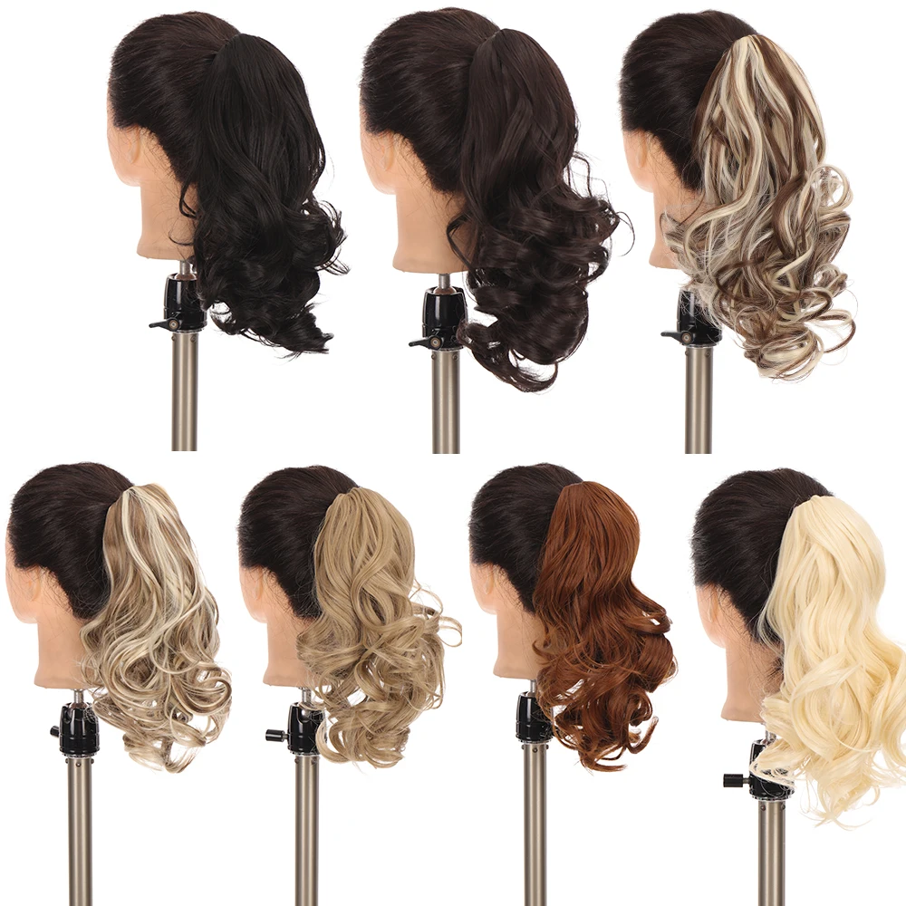 MSTN Ladies Wig Synthetic Wig Ponytail Catch Clip Ponytail Wig High Temperature Resistant Chemical Fiber Cosplay Daily