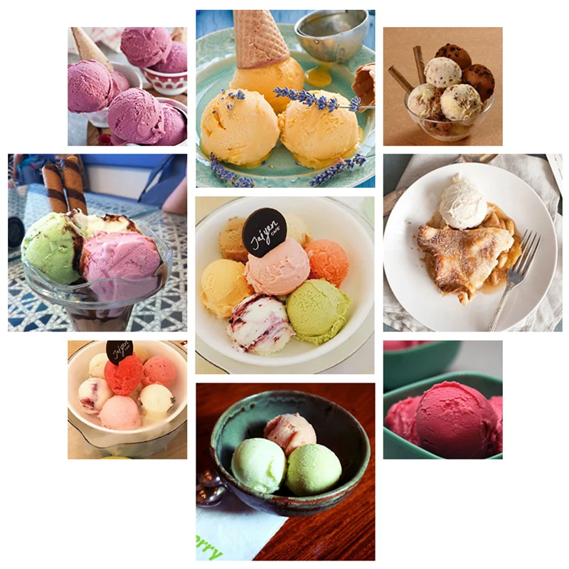 Hard ice cream machine Commercial automatic 20L/h ice cream machine Desktop spherical ice cream machine