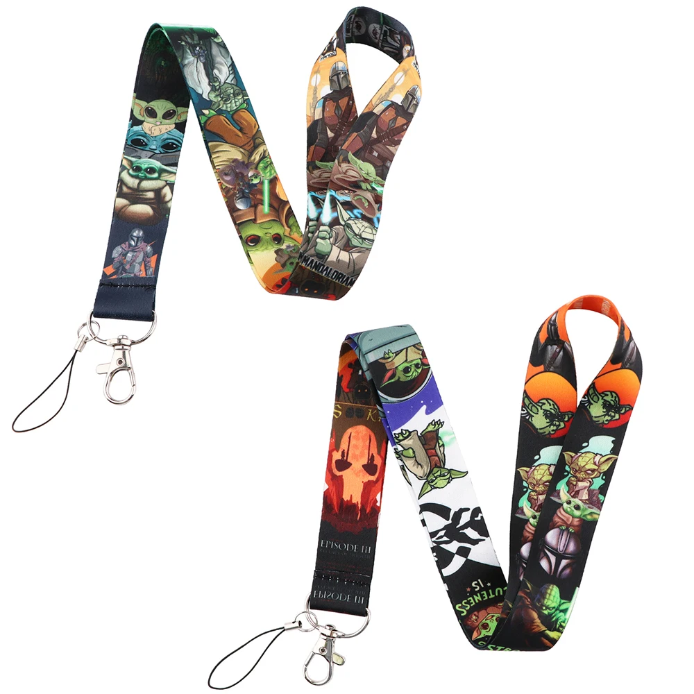 YL566 Wholesale Alien Cool Key Lanyard Personalise Office lanyards id badge holder Pass Gym Mobile Phone Accessories