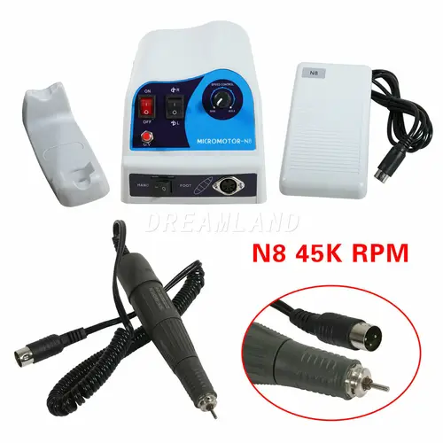 Micromotor eléctrico de la maratón N8 del laboratorio dental/pieza de pulido de 45K RPM