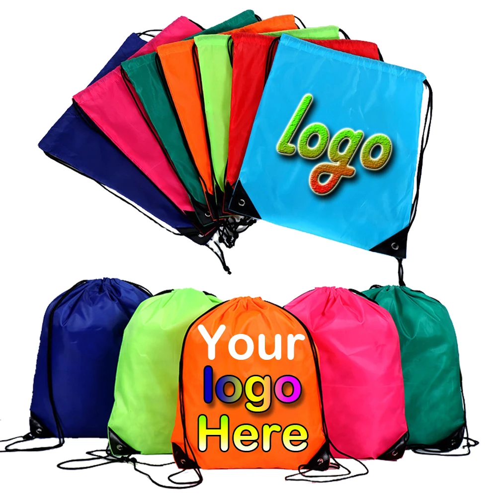 

Drawstring bag custom logo printing design picture backpacking travel sports outdoor hiking storage bag