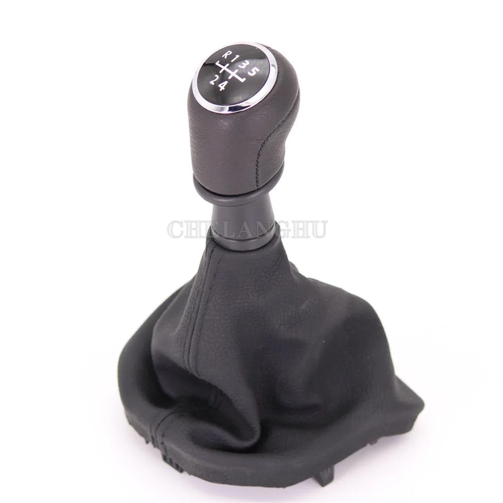 For VW Transporter Multivan Caravelle T6 T7 2016 2017 2018 2019 Car 5 Speed Gear Shift Stick Knob Level With Leather Boot