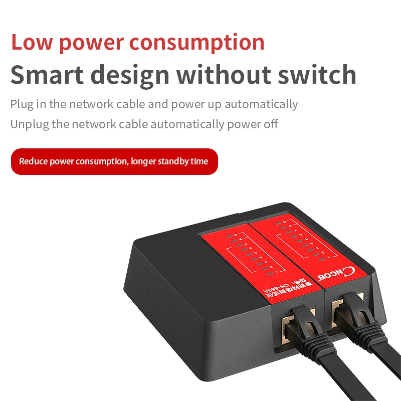 Cncob-testador de rede profissional, atualização, ferramenta, cabo de telefone ethernet, rj45, rj11, rj12