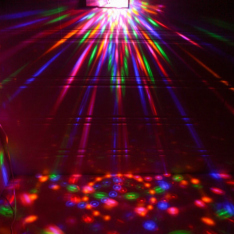 Disco Party DJ Stage LED Magic Ball Lamp Colorful 6 Colors E27 Bulb KTV Rotating Laser Flashing Light RGB Hot Sell