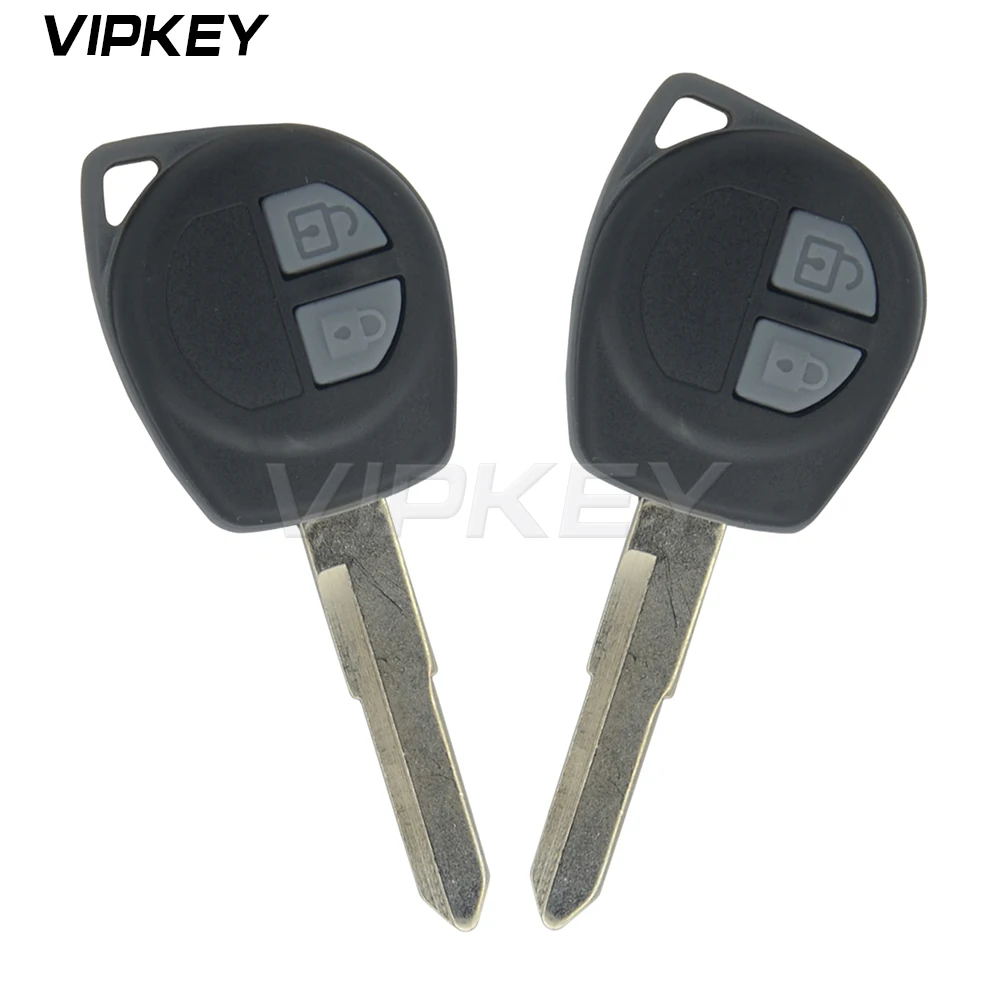 Remotekey kunci mobil Remote, kunci mobil Remote untuk Suzuki Swift Splash 2005 2006 2007 2008 2009 2010 mhz 2 tombol HU133R dengan Chip ID46 2 buah