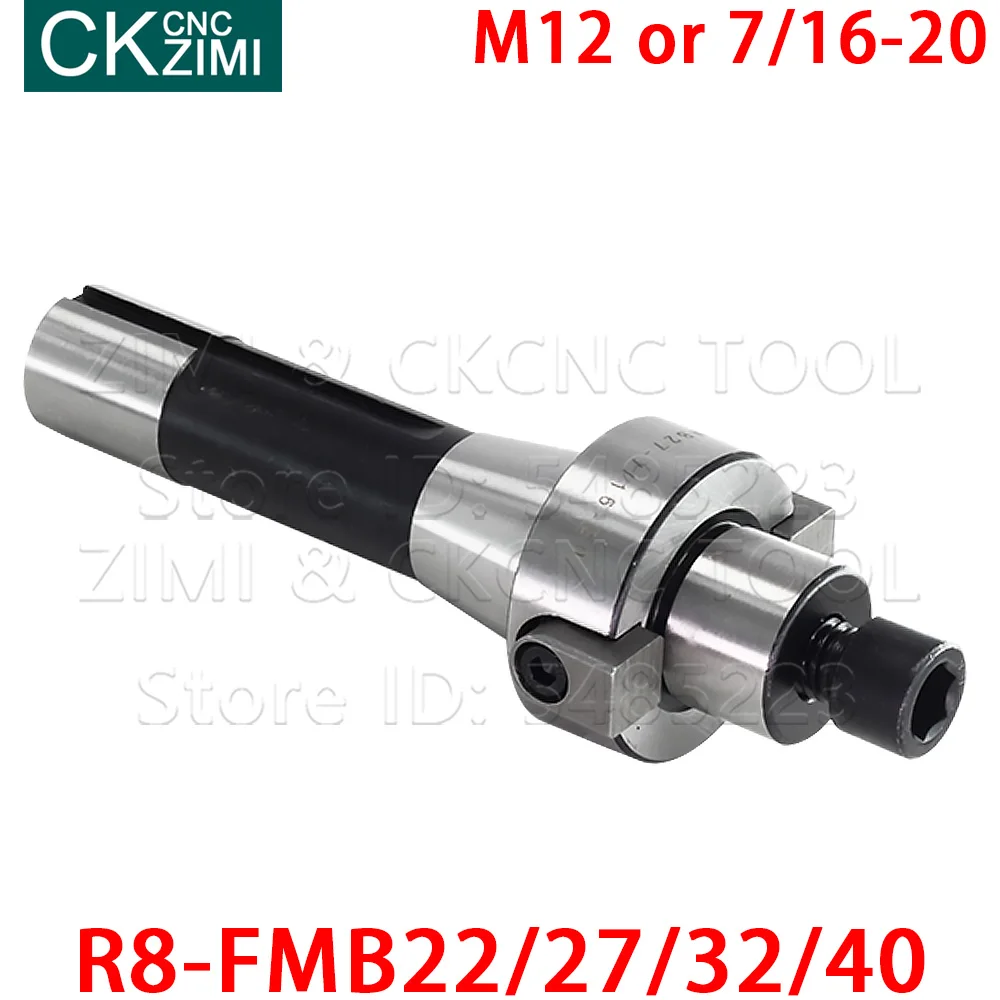 R8 FMB22 FMB27 FMB32 FMB40 M12 7/16 R8 FMB Xay Dụng Cụ Cắt Giá Đỡ Mặt Xay Cắt Vỏ Nối Dài Máy lắc Chân