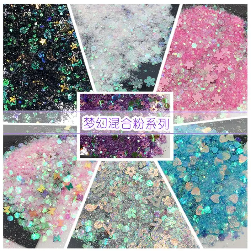 10Ml/กล่อง Glitter อีพ็อกซี่เรซิ่นบรรจุ UV คริสตัลเรซิ่น DIY Mix Glitter Sequins เรซินอีพ็อกซี่สำหรับเครื่องประดับทำอุปกรณ์