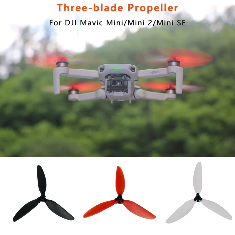 Three-blade Propeller for DJI Mavic Mini/Mini 2/Mini SE Drone Light Weight Props Blade Replacement Wing Fans Parts Accessories