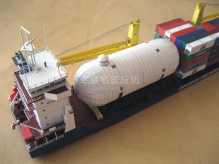 1:400 Scale Gdansk Cargo Ship DIY Handcraft PAPER MODEL KIT Handmade Toy Puzzles