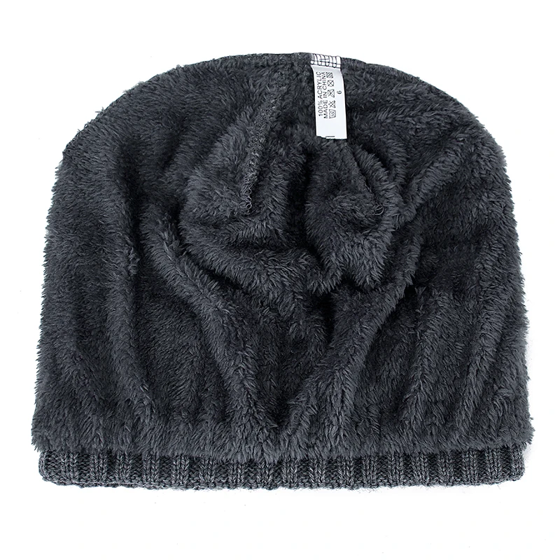 High Quality JEANS Winter Hat Add Fur Warm Beanies Hat Baggy Skullies Knitted Hat For Men Women Ski Sports Beanies Cap