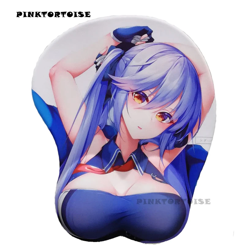 

PINKTORTOISE Azur Lane ANIME Essex 3D Wrist Rest Mouse Pad Mat Non-slip 3D Cute Mouse Pad mousepad for Laptop PC