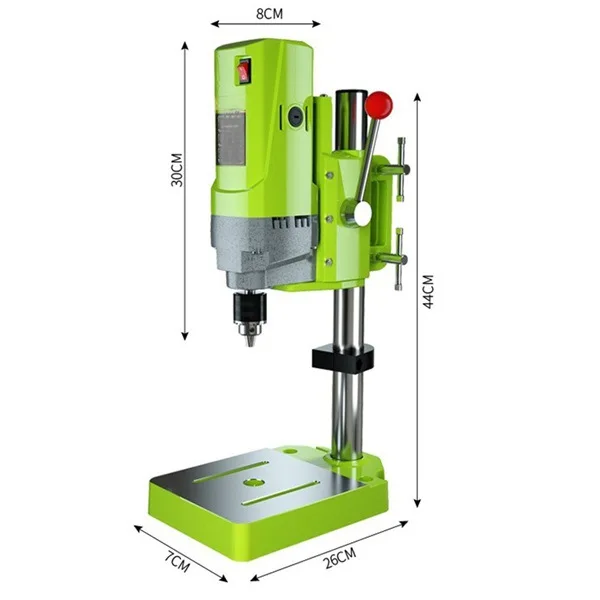 Mini Drilling Machine Drill Press Bench Small electric Drill Machine Work Bench gear drive 220V 710W HT2600