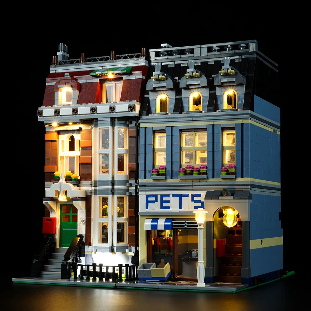 LED Licht Up Kit Für 10218 Kompatibel Mit 15009 Stadt Straße Pet Shop Modell DIY Spielzeug Set (Nicht Enthalten bausteine)