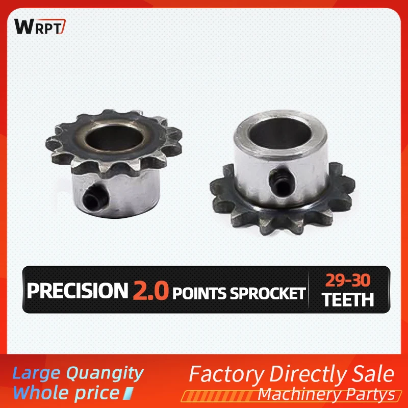 

2 points/04C Sprocket 29 to 30 Teeth Standard Hole M5 Screw Hole Fixed 45# Steel Quenching Pitch 6.35mm