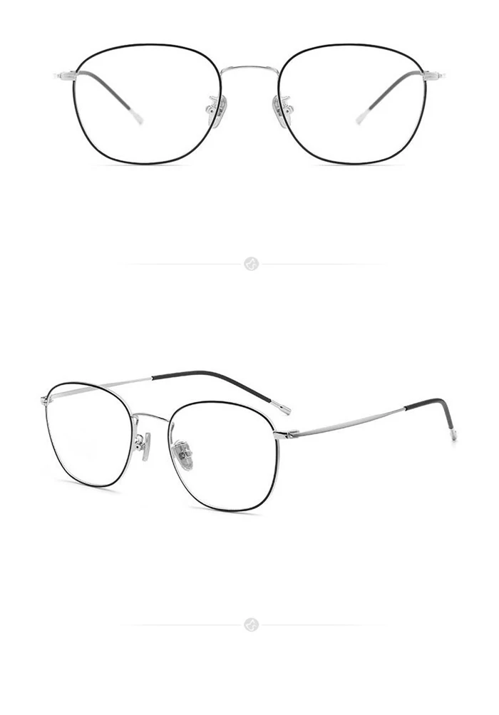 5815 Anti-Blau-Strahlen/Photochrome ovale optische Brille mit verschreibungspflichtigen Kurzsichtigkeit/Hyperopie/Progressive Brillen aus Metall – Detail 5