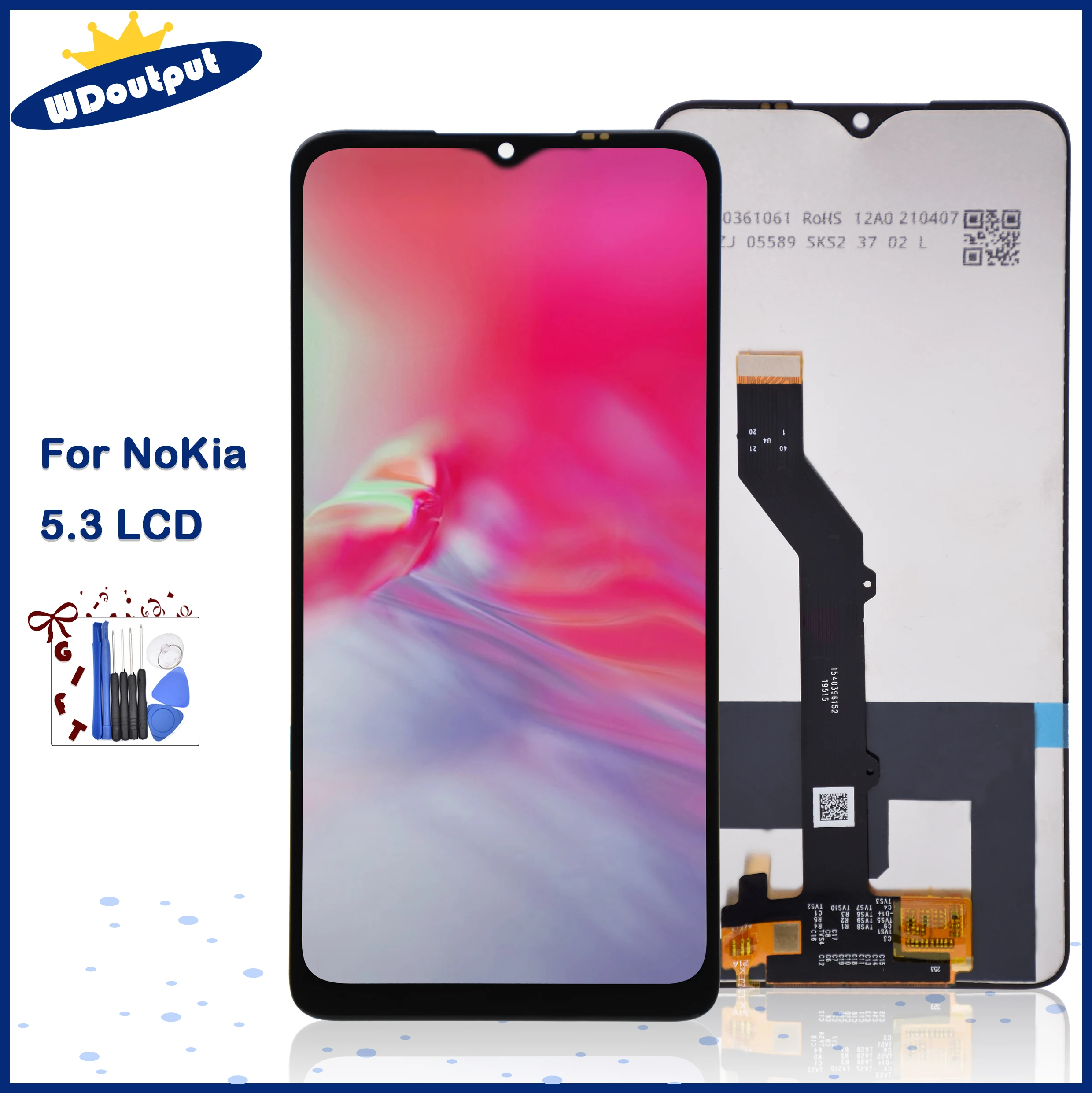 

6.55"For Nokia 5.3 LCD Display Touch Screen Digitizer Assembly Replacment For Nokia 5.3 TA-1227 TA-1229 TA-1223 TA-1234