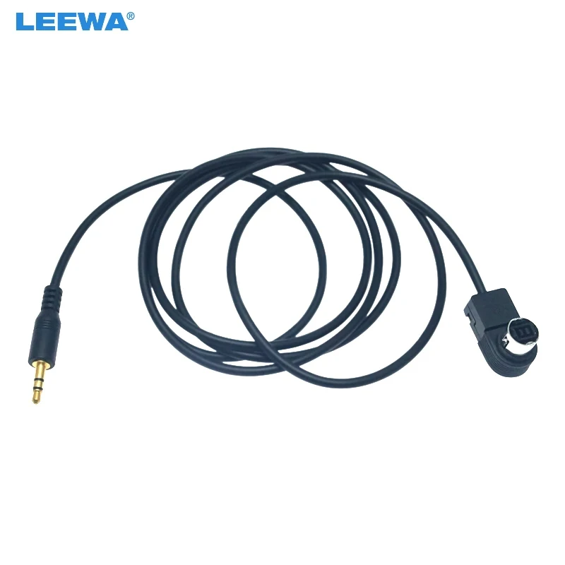 LEEWA 10pcs Car Radio 3.5mm Male Input Interface Audio Music Aux Cable Adapter for Alpine KCA-121B Ai-net Socket Port #CA6251