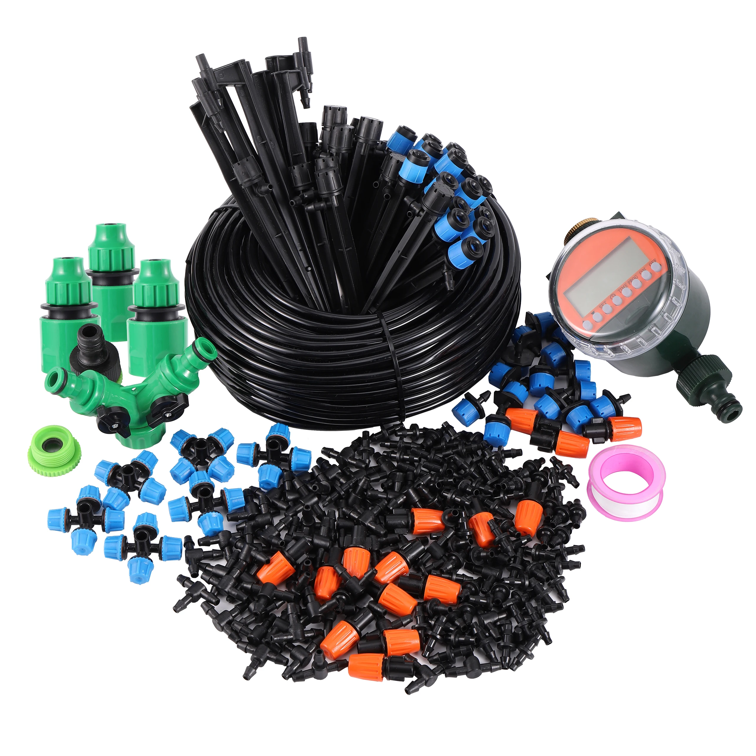 

5/10/15/20/25/30m Garden DIY Drip Irrigation Automatic Watering Kit Intelligent Water Timer Micro Drip Misting Cooling System