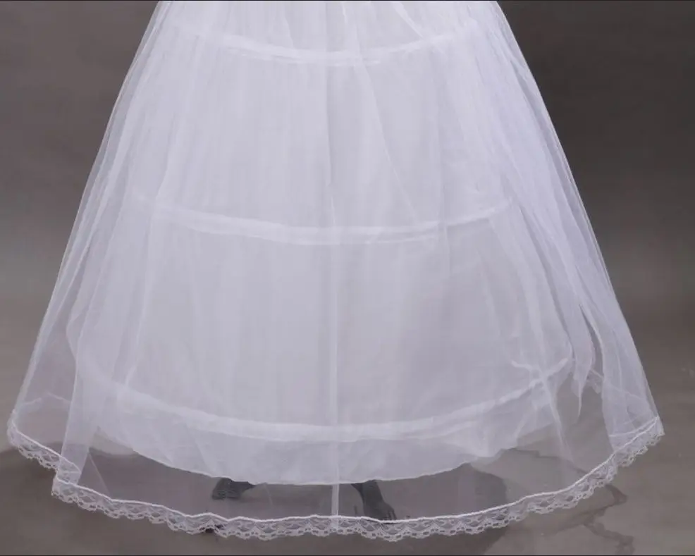 3 cerceaux de robe en maille simple couche de jupons en Crinoline, sous-jupe, accessoires de mariage, Tulle