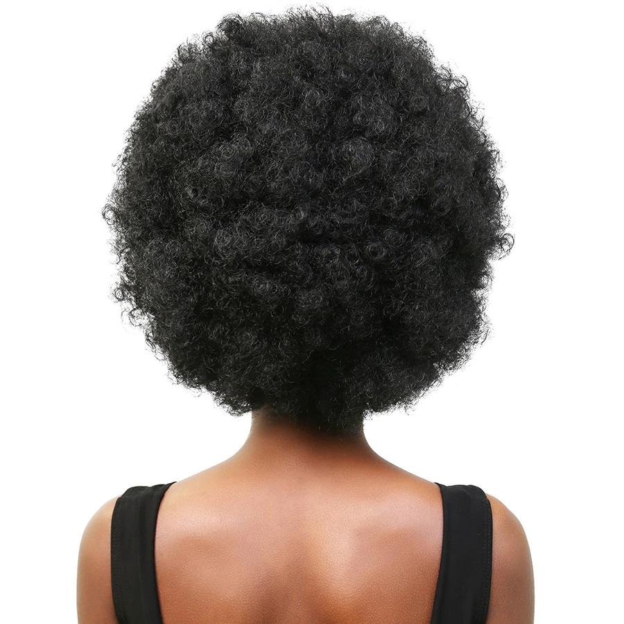 Hairpiece Hair Afro Puff syntetyczny kędzierzawy kok Chignon fałszywy sznurek do przedłużania włosów kawałek z klipsami w dużych rozmiarach