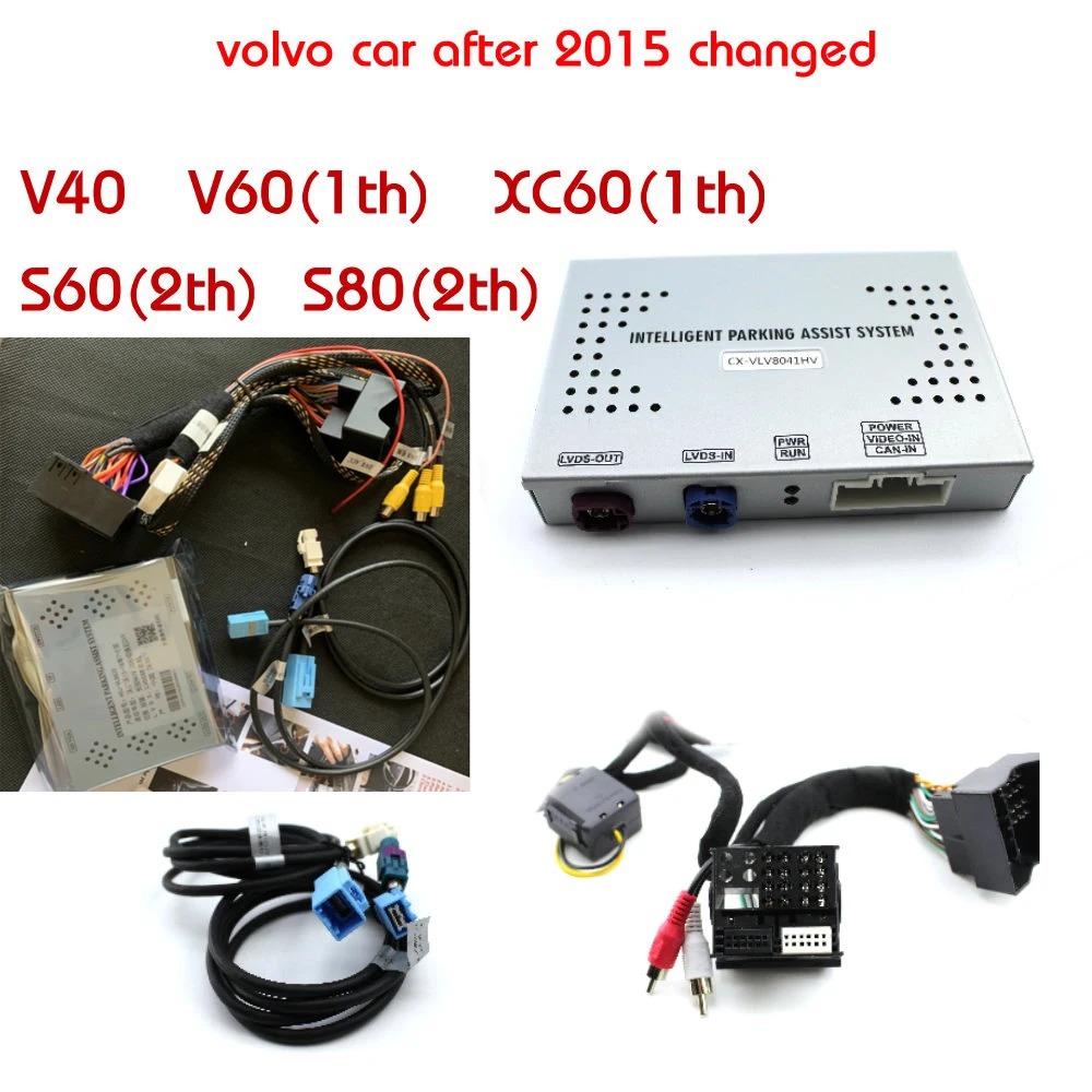 For Volvo Park Assist Pilot Front & Bakcup Rear camera interface Reverse camera Improve V40 V60 V90 XC60 XC90 S60 S80 S90