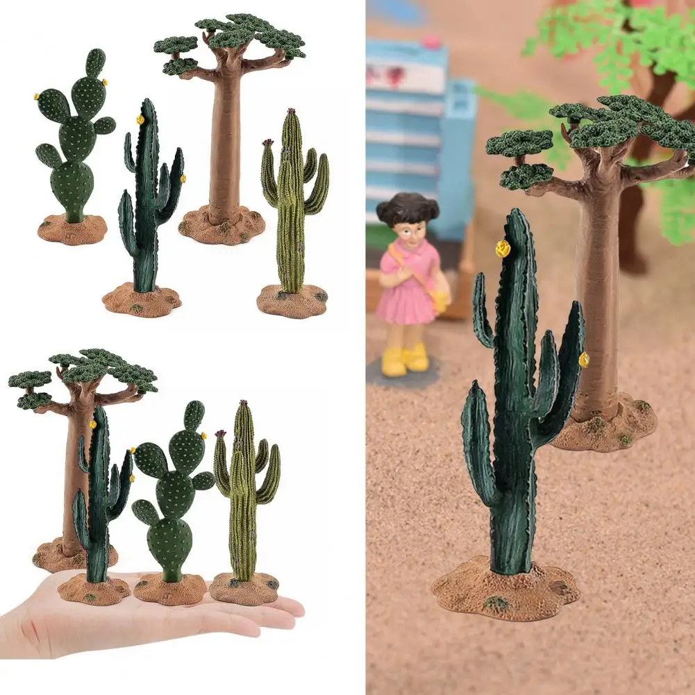 PVC Cactus Ornament Creative Multifunctional Lovely Simulated PVC Cactus Ornament for Decoration