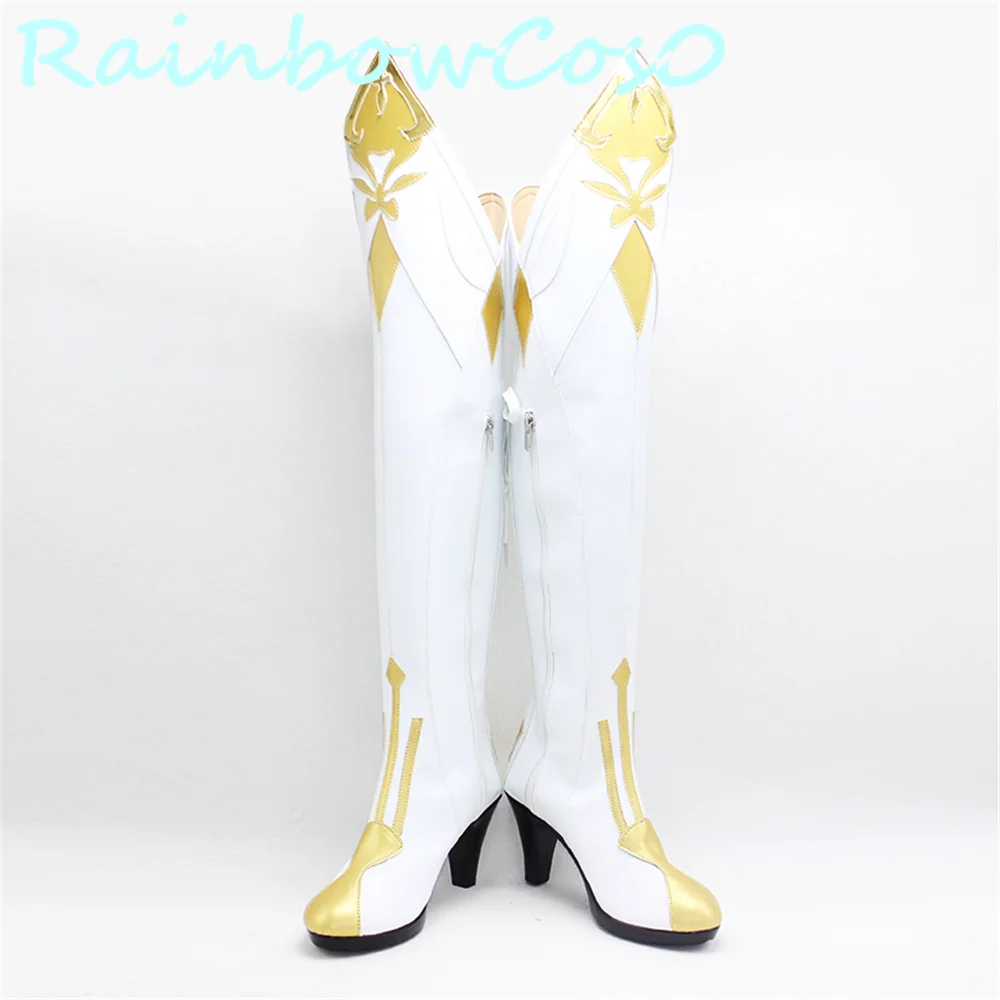 Genshin Impact Jean Gunnhildr Lisa Kaeya Alberch Cosplay Shoes Boots Game Anime Halloween RainbowCos0W W1409