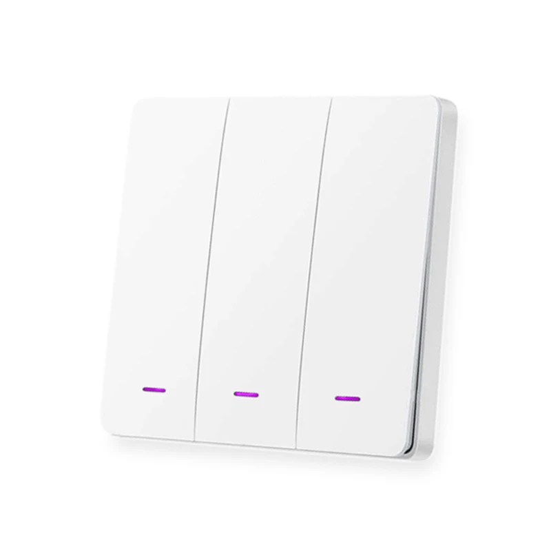 مفتاح إضاءة WiFi ذكي، زر ضغط، تطبيق Tuya، التحكم عن بعد، أتمتة المنزل الذكي، يعمل مع مساعد Alexa Google